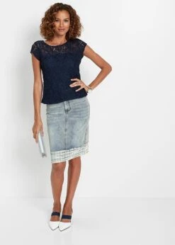 Blouse T-shirt En Dentelle Cordée -Venus Mode Winkel 20303892 0C59Z5e8