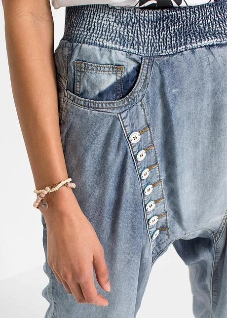 Rainbow Jean Baggy En TENCEL™ Lyocell Avec Délavage Intense 8 Rainbow Jean Baggy En TENCEL™ Lyocell Avec Délavage Intense - Afbeelding 6