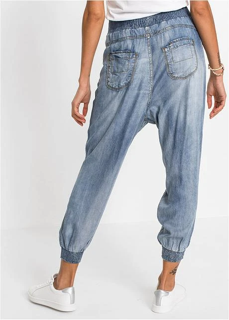 Rainbow Jean Baggy En TENCEL™ Lyocell Avec Délavage Intense 6 Rainbow Jean Baggy En TENCEL™ Lyocell Avec Délavage Intense - Afbeelding 4