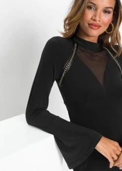 T-shirt à Empiècement Résille -Venus Mode Winkel 21007965 3w9s81Zo