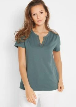 T-shirt à Décolleté Décoratif 10 T-shirt à Décolleté Décoratif -Venus Mode Winkel 21031365 7pJJo3XG