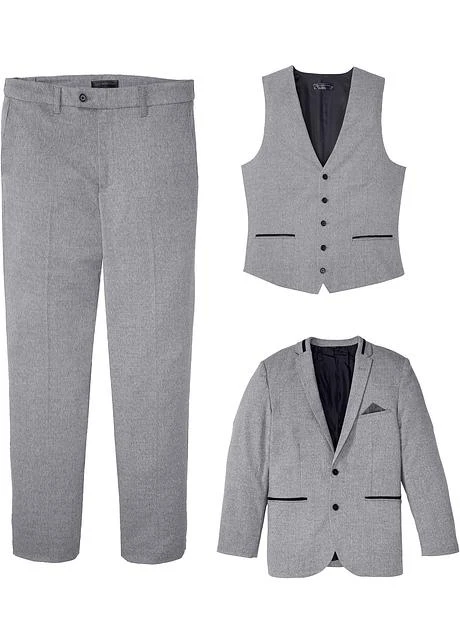 Costume 3 Pièces : Veste De Costume, Pantalon, Gilet Sans Manches 3 Costume 3 Pièces : Veste De Costume, Pantalon, Gilet Sans Manches