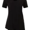 T-shirt Long Asymétrique, Manches Courtes -Venus Mode Winkel 21044816 UTnSyiBX
