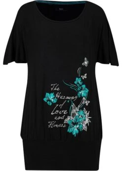 T-shirt à Encolure Bateau, Mi-manches