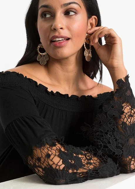 T-shirt Carmen à Dentelle 8 T-shirt Carmen à Dentelle - Afbeelding 6