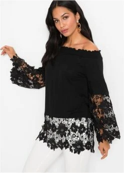 T-shirt Carmen à Dentelle 9 T-shirt Carmen à Dentelle -Venus Mode Winkel 21047239 8dzQpBkw