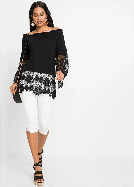 T-shirt Carmen à Dentelle 6 T-shirt Carmen à Dentelle - Afbeelding 4