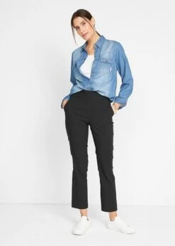 Pantalon 7/8 En Bengaline Avec Taille élastiquée 11 Pantalon 7/8 En Bengaline Avec Taille élastiquée -Venus Mode Winkel 21053604 ja4qPOTk