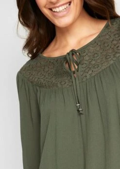 Longue Tunique En Viscose Aspect Froissé, Manches 1/2 15 Longue Tunique En Viscose Aspect Froissé, Manches 1/2 -Venus Mode Winkel 21056626 TyH3kqeh