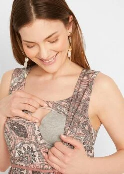 Robe De Grossesse Avec Fonction Allaitement En LENZING™ ECOVERO™ -Venus Mode Winkel 21070664 z0QdaaRn