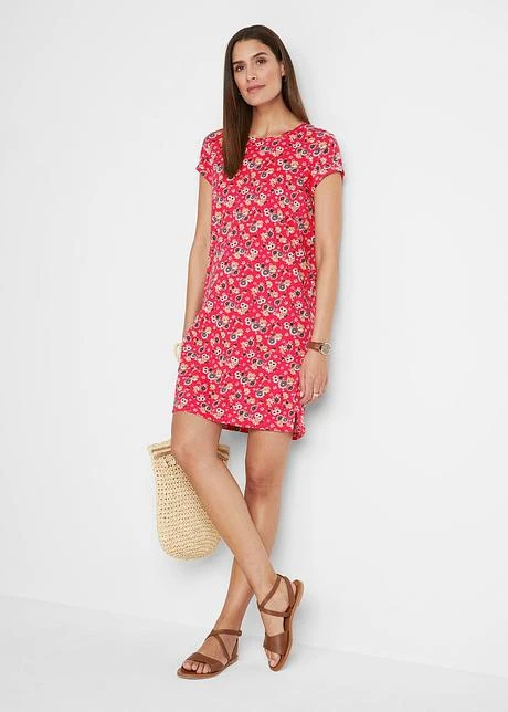 Lot De 2 Robes T-shirt Avec Fentes Latérales 6 Lot De 2 Robes T-shirt Avec Fentes Latérales - Afbeelding 4