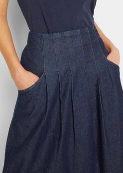 Jupe En Jean Extensible Avec Plis Religieuse, Lien à Nouer Et Taille Confortable 13 Jupe En Jean Extensible Avec Plis Religieuse, Lien à Nouer Et Taille Confortable -Venus Mode Winkel 21084956 BECnKbbc