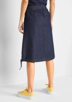 Jupe En Jean Extensible Avec Plis Religieuse, Lien à Nouer Et Taille Confortable 10 Jupe En Jean Extensible Avec Plis Religieuse, Lien à Nouer Et Taille Confortable -Venus Mode Winkel 21084971 CjRCa3Lh