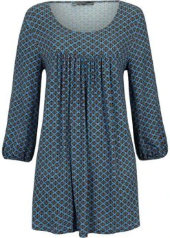 T-shirt Manches 3/4 En Viscose, Forme Trapèze