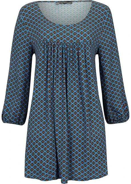 T-shirt Manches 3/4 En Viscose, Forme Trapèze 3 T-shirt Manches 3/4 En Viscose, Forme Trapèze