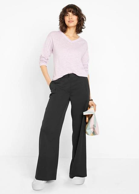 Pantalon Marlène Large Avec Taille Confortable Et Pinces 6 Pantalon Marlène Large Avec Taille Confortable Et Pinces - Afbeelding 4