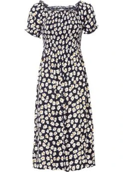 Robe Imprimée Avec Smock