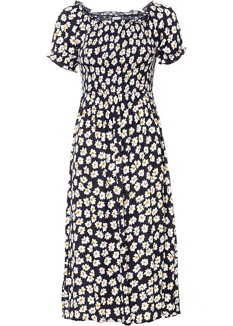 Robe Imprimée Avec Smock 3 Robe Imprimée Avec Smock