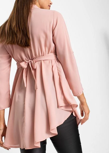 Blouse Longue Avec Ceinture Avec Polyester Recyclé 8 Blouse Longue Avec Ceinture Avec Polyester Recyclé - Afbeelding 6