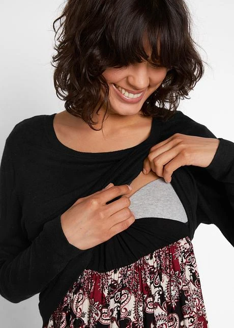 Robe De Grossesse En Maille Style 2 En 1 Avec Fonction Allaitement 8 Robe De Grossesse En Maille Style 2 En 1 Avec Fonction Allaitement - Afbeelding 6