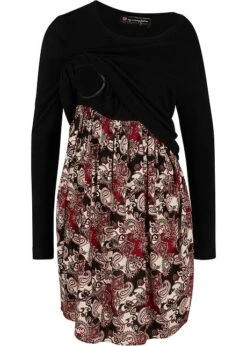 Robe De Grossesse En Maille Style 2 En 1 Avec Fonction Allaitement