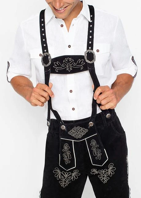 Culotte Courte Bavaroise En Cuir Regular Fit 7 Culotte Courte Bavaroise En Cuir Regular Fit - Afbeelding 5