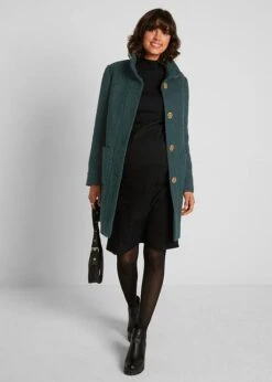 Manteau En Bouclé De Grossesse Et De Portage -Venus Mode Winkel 21157458 NvZr3zhs