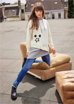 Rainbow Sweat-shirt à Capuche Et Base Asymétrique -Venus Mode Winkel 21158219 wXAJF9VX