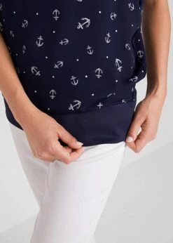 Blouse En Georgette, Manches Courtes -Venus Mode Winkel 21162336 tKjtU8RA