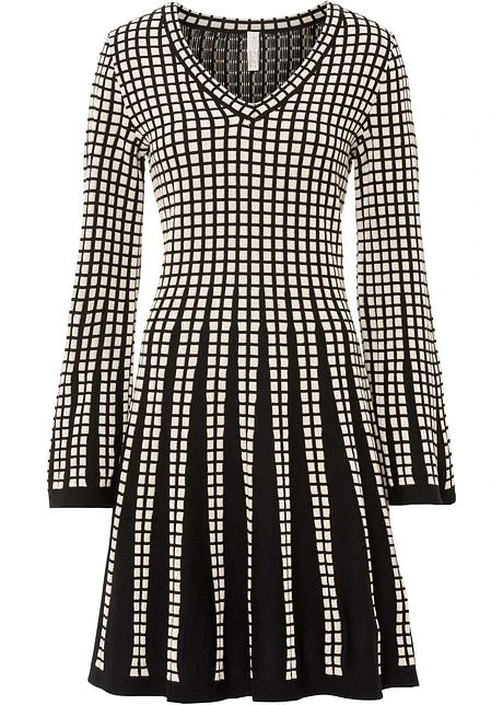 Robe En Maille Avec Jupe à Effet Plissé 3 Robe En Maille Avec Jupe à Effet Plissé