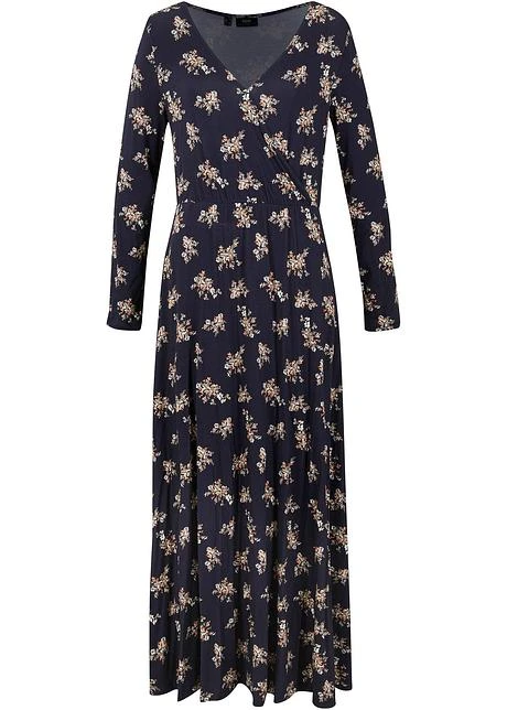 Robe Longue Imprimée En Viscose, Manches Longues 11 Robe Longue Imprimée En Viscose, Manches Longues - Afbeelding 9