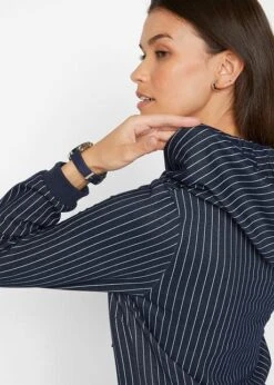 Robe Sweat Effet Jean, Rayée, Avec Capuche 13 Robe Sweat Effet Jean, Rayée, Avec Capuche -Venus Mode Winkel 21178041 e09ujc95