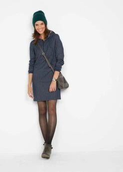 Robe Sweat Effet Jean, Rayée, Avec Capuche 12 Robe Sweat Effet Jean, Rayée, Avec Capuche -Venus Mode Winkel 21178049 R4nyJRu5