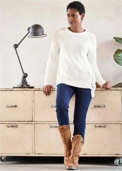 Pull En Coton à Laçage, Oversize 15 Pull En Coton à Laçage, Oversize -Venus Mode Winkel 21194973 z8NJtcCp