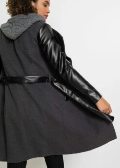 Manteau Court Avec Manches Contrastantes 13 Manteau Court Avec Manches Contrastantes -Venus Mode Winkel 21197022 GaZGYbgM