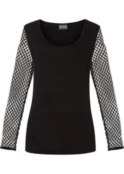 Rainbow T-shirt Manches Longues Avec Résille