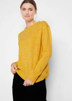 Pull En Maille Chiné à Col Rond -Venus Mode Winkel 21201505 gZ0810eN