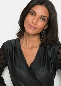 T-shirt Manches Longues Avec Empiècement Enduit -Venus Mode Winkel 21204821 UlWfTh2O