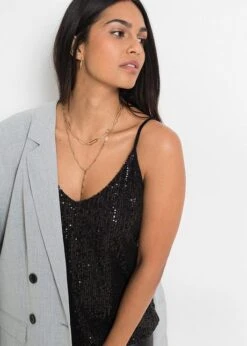 Top En Jersey à Paillettes -Venus Mode Winkel 21208082 U0FEaHuX