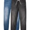 Rainbow Lot De 2 Jeans Taille élastiquée Regular Fit, Jambes Droites -Venus Mode Winkel 21213126 3BCFMkWP
