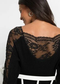 Robe En Maille à Empiècement Dentelle -Venus Mode Winkel 21214705 SDdhb78j