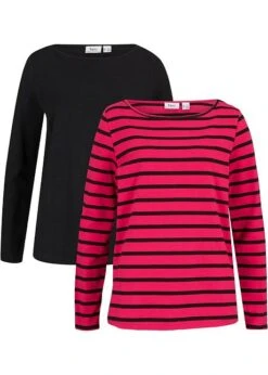 Lot De 2 T-shirts Manches Longues à Encolure Bateau -Venus Mode Winkel 21217666 fMGYaRg7