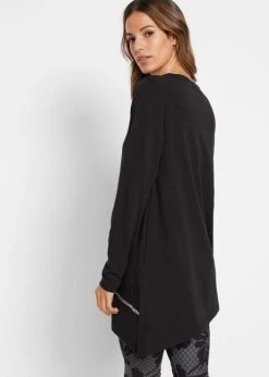 T-shirt Long De Coupe Asymétrique Avec Effet Brillant -Venus Mode Winkel 21222507 k6vh57TU