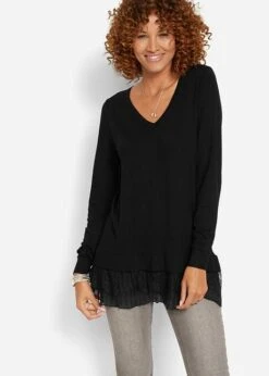 Pull En Viscose Avec Dentelle Et Plissé 9 Pull En Viscose Avec Dentelle Et Plissé -Venus Mode Winkel 21224882 bQqpAVYh
