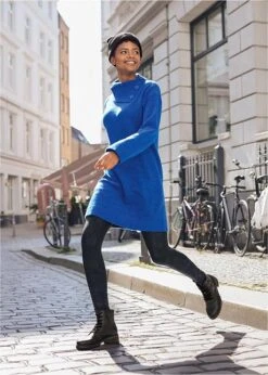 Rainbow Robe En Maille Avec Col Volumineux -Venus Mode Winkel 21228576 Zg202TOg