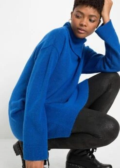 Rainbow Robe En Maille Avec Col Volumineux -Venus Mode Winkel 21237287 NZ6a1OLD