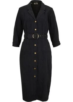 Robe Midi En Jean Avec Ceinture