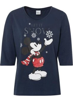 Disney T-shirt Manches 3/4 à Imprimé Mickey Mouse -Venus Mode Winkel 21262867 Ugj0ujh8