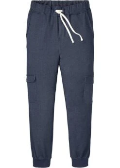 Rainbow Pantalon Taille Extensible Imitation Jean Avec Poches Cargo