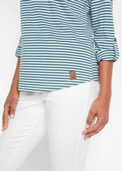 T-shirt Manches Longues à Encolure Bateau -Venus Mode Winkel 21285779 Ja6AIHx1